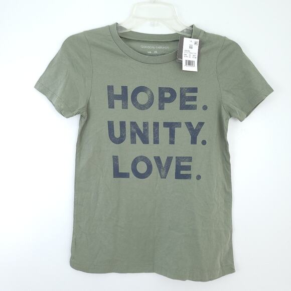 NEW Grayson Threads Tee Shirt T-Shirt Hope. Unity. Love. Size XS 100% Cotton - Picture 2 of 6